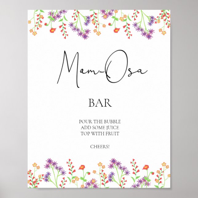 Wildblommor \ Mamma-osa pub Poster (Framsidan)