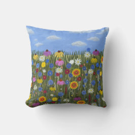 Wildblommor med Daisy Kudde