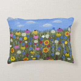 Wildblommor med Daisy Prydnadskudde