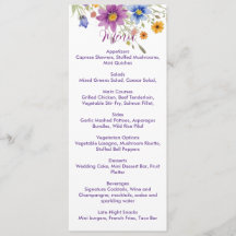Wildblommor Menu