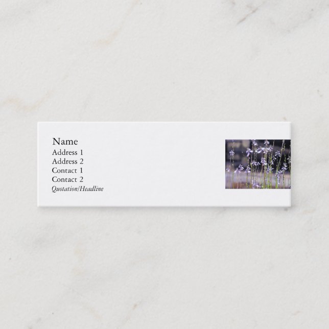 Wildblommor Mini Visitkort (Framsida)