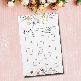 Wildblommor Möhippa Bingo Game