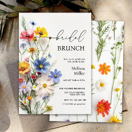 Wildblommor Möhippa Brunch Inbjudningar
