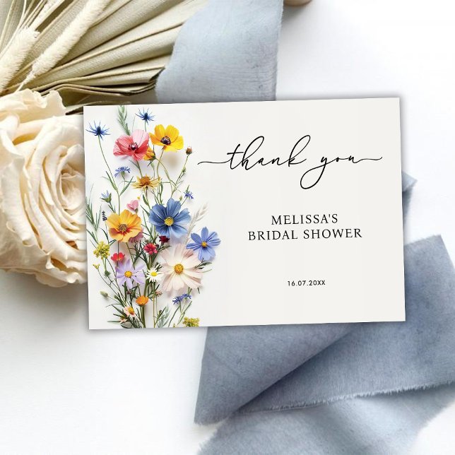 Wildblommor Möhippa Tack Kort (Skapare uppladdad)