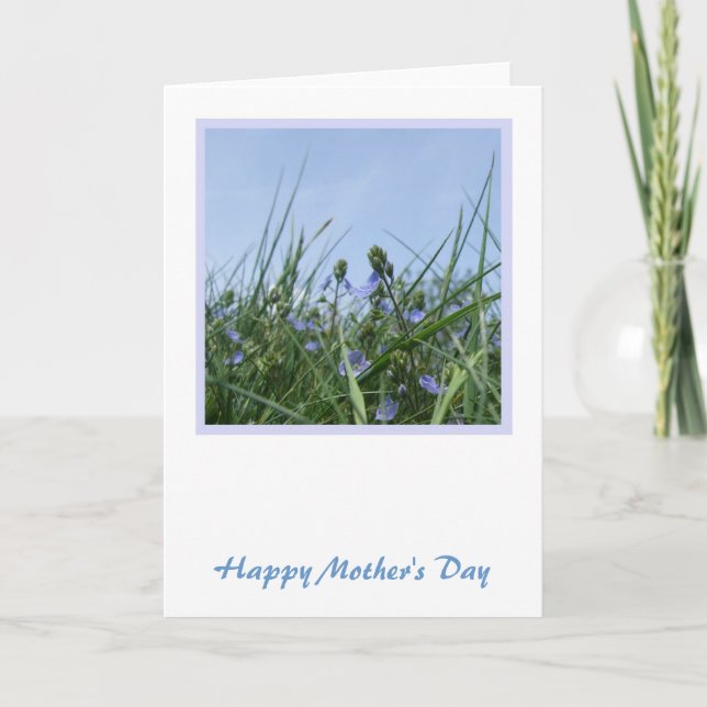 Wildblommor Mors dag Card Kort (Framsida)