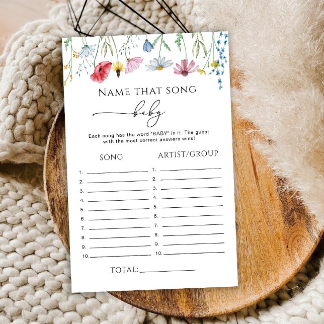 Wildblommor Namn som spelar sång baby (Skapare uppladdad)