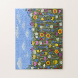 Wildblommor och Blå himmel Pussel