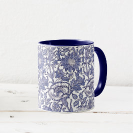 Wildblommor och Butterflies Watercolor Mönster Mugg