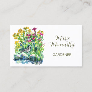 Wildblommor och en pidsalv visitkort