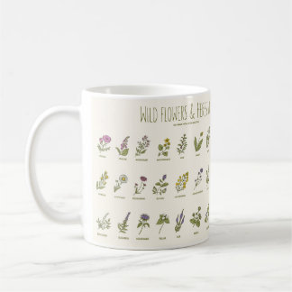 Wildblommor och Örter Kaffemugg