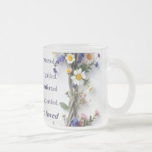 Wildblommor och skript 11oz Ceramic mugg Färg
