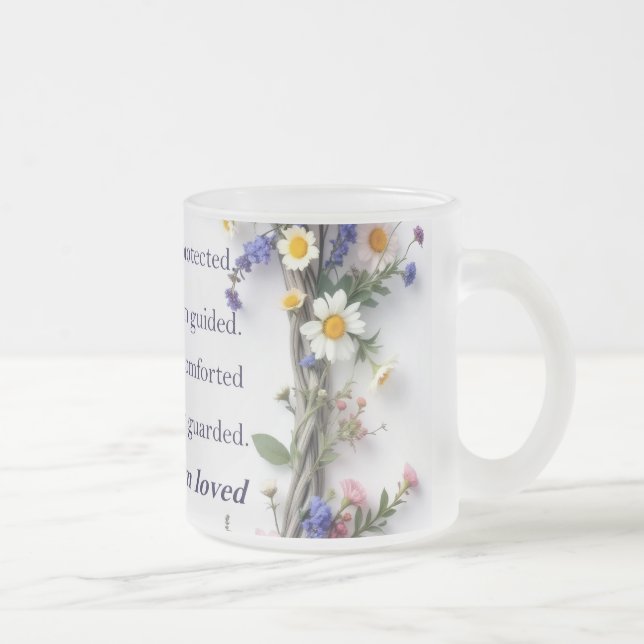 Wildblommor och skript 11oz Ceramic mugg Färg (Höger)