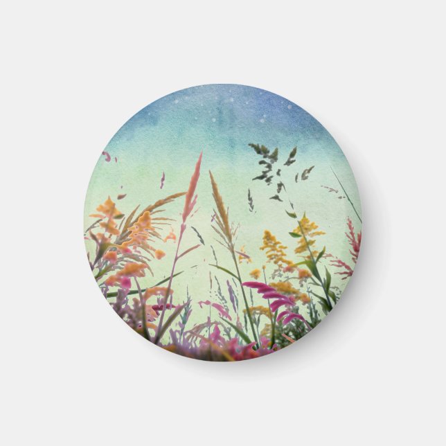 Wildblommor och stjärnor magnet (Framsidan)