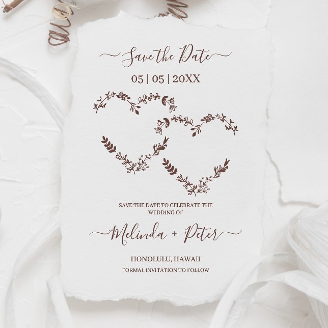 Wildblommor och Twigs Two Heart för Bröllop Stämpel (Skapare uppladdad)