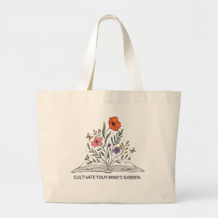 Wildblommor odlar din minds Garden Jumbo Tygkasse