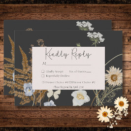 Wildblommor på Bröllop 2-middagen OSA Kort