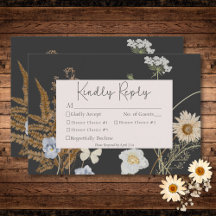 Wildblommor på Bröllop tre middagar