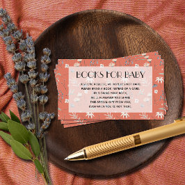 Wildblommor på Terracotta Baby Bok begäran Tilläggskort