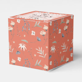 Wildblommor på Terracotta Baby Shower Presentaskar