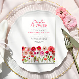 Wildblommor Par Shower Inbjudningar