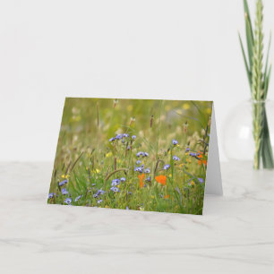 Wildblommor Photo - blank Kort