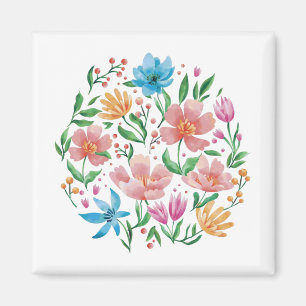 Wildblommor Postcard Magnet