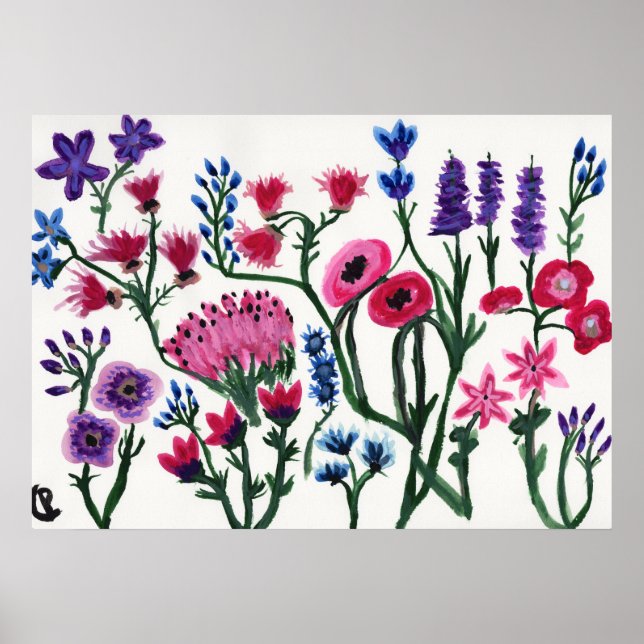 Wildblommor Poster (Framsidan)