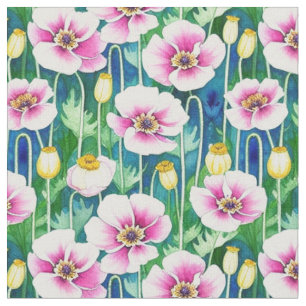 Wildblommor Print Fabric Tyg