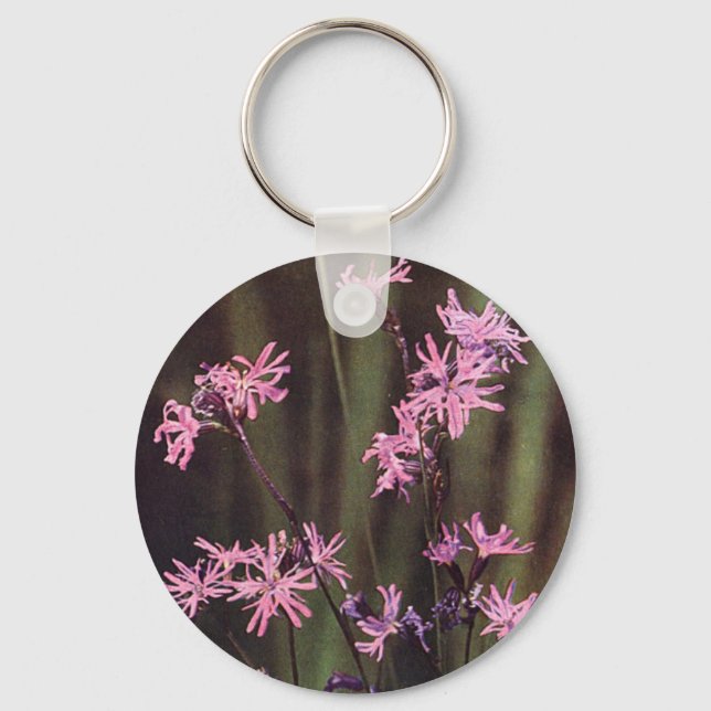 Wildblommor: Ragged Robin Nyckelring (Framsida)