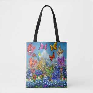 Wildblommor Rainbow of Älvors Tote Bag Tygkasse