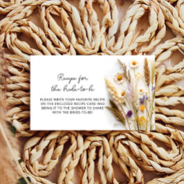 Wildblommor Recept for the Bride to BE Tilläggskort