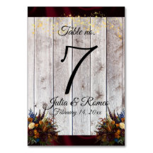 Wildblommor, Ribbon & Ljus - Burgundy