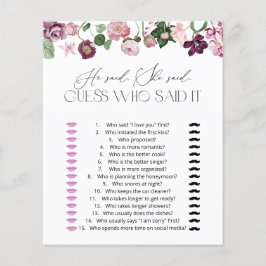 Wildblommor sa att hon sa Möhippa Game