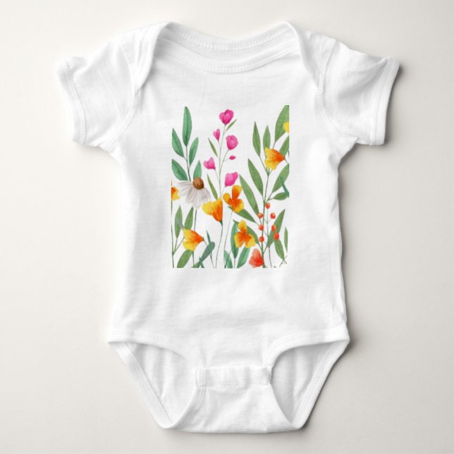 Wildblommor Sublication T Shirt (Framsida)