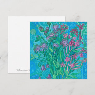 Wildblommor Summer Flowers Bouquet Blommigt Painti