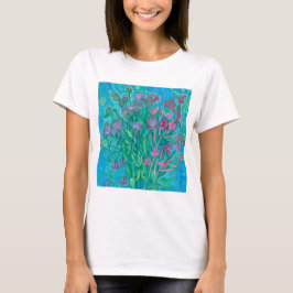Wildblommor Summer Flowers Bouquet Blommigt Painti T Shirt