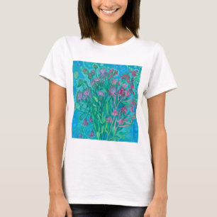 Wildblommor Summer Flowers Bouquet Blommigt Painti T Shirt