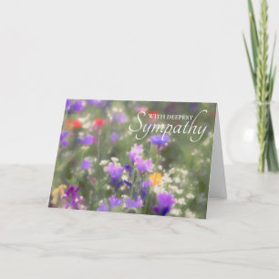 Wildblommor Sympathy Kort
