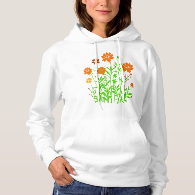 Wildblommor T Shirt (Framsida)