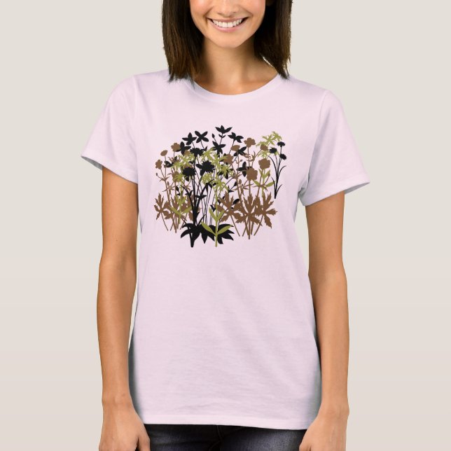 Wildblommor T Shirt (Framsida)