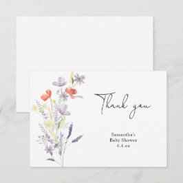 Wildblommor tack för att du skötte barn kort