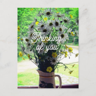 Wildblommor tänker på dig vykort