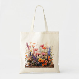 Wildblommor Tote Bag Tygkasse