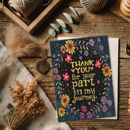 Wildblommor Trendig Tack Inspiritivity Journey Kort