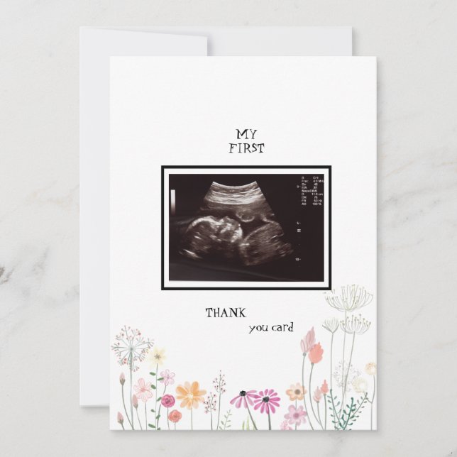 Wildblommor Ultrasound Photo Tack Funny (Framsida)
