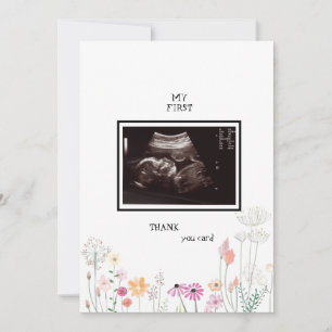 Wildblommor Ultrasound Photo Tack Funny Kort