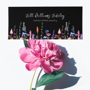 Wildblommor ・ Uppläsning av Ringar Studs Visning C Litet Visitkort