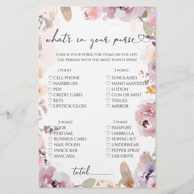 Wildblommor, vad är det i ditt handväska? (Framsida)