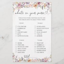 Wildblommor, vad är det i ditt handväska?