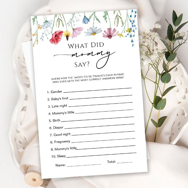 Wildblommor Vad sa Mamma spel? (Skapare uppladdad)